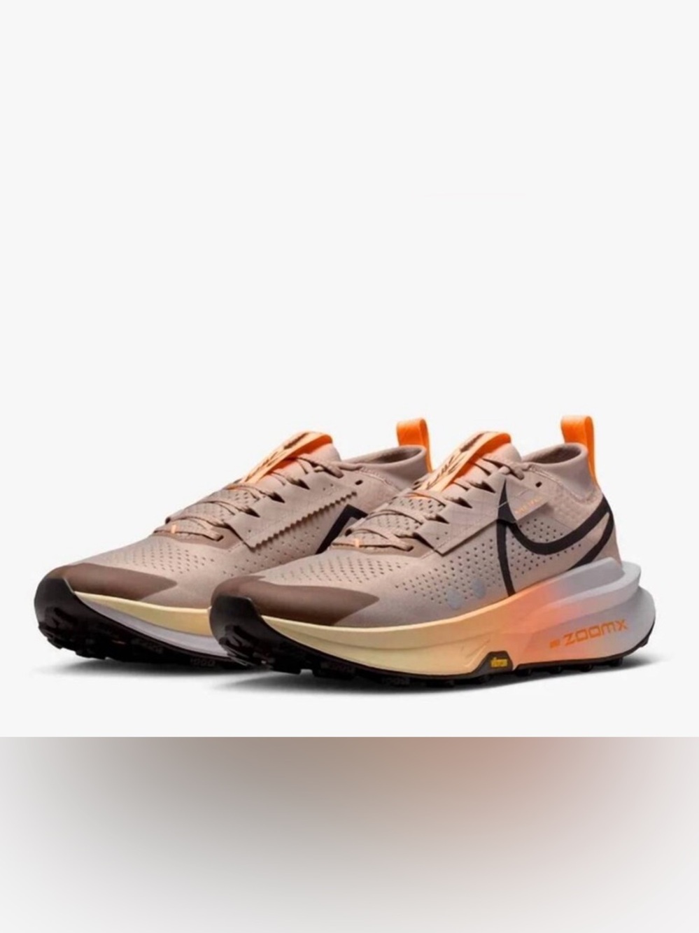 Nike ZoomX 🔥 Zegama Trail 2 Malt Alabaster Black Trail Running FD5190-200 - Picture 8 of 11